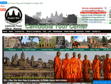 Tablet Screenshot of cambodiatourcenter.com